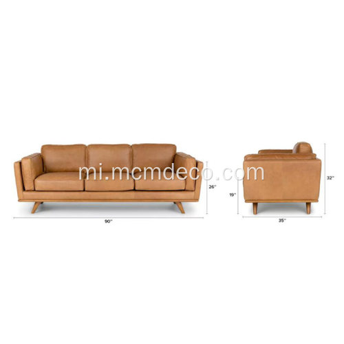 Mid-Century Modern Timber Charme Tan Hiako Moenga